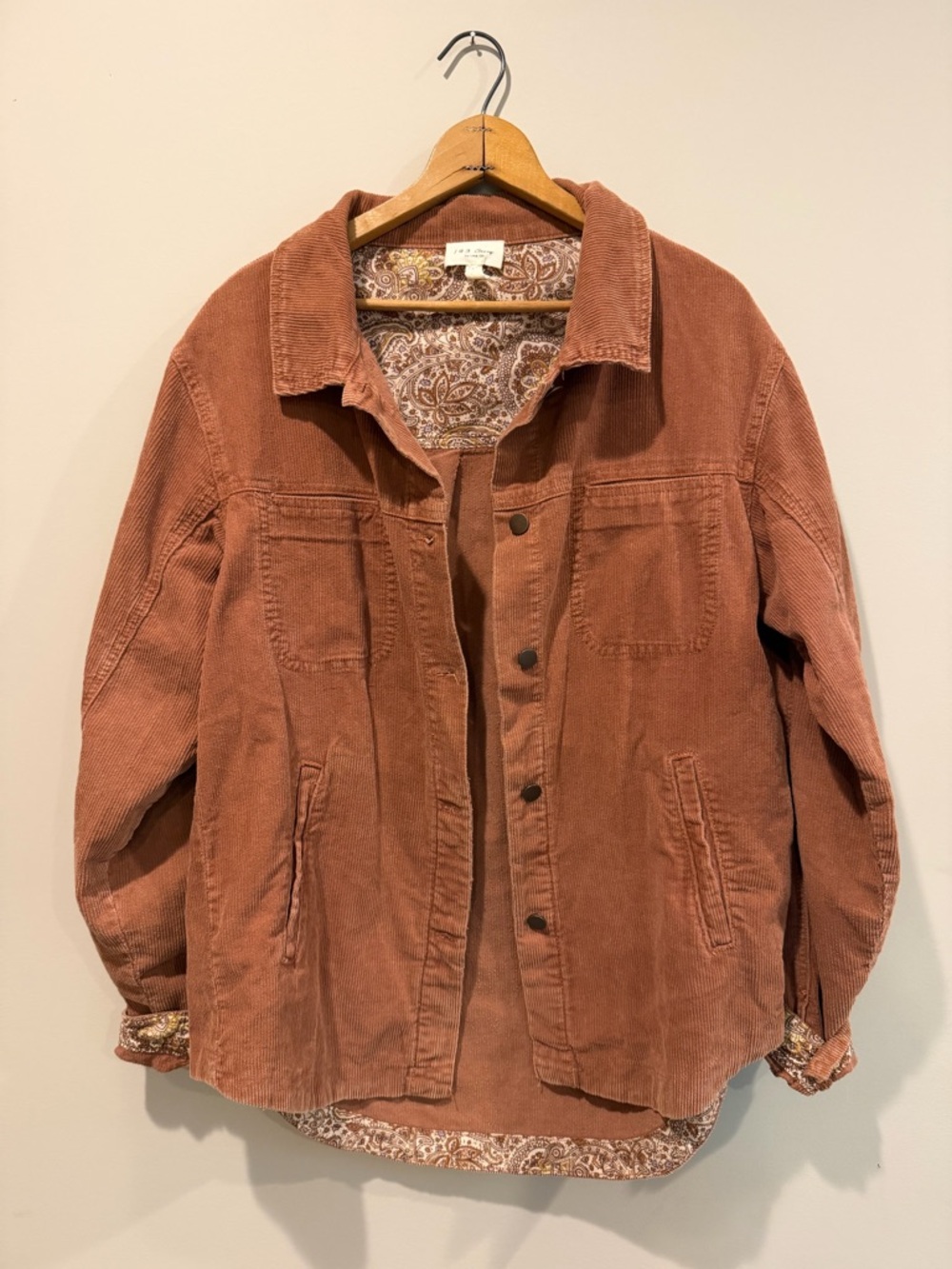 Corduroy shacket